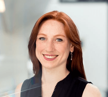 Young woman smiling in an office